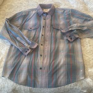 CC Filson Shirt Mens Medium Green Plaid Vintage Workwear Hike